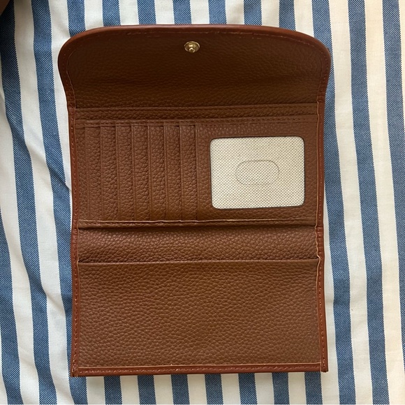 Dooney & Bourke Caramel Small Leisure Leather Tote and Wallet Set EUC - Picture 4 of 12